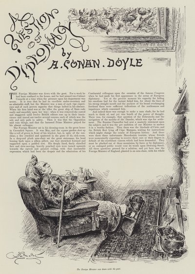 A Question of Diplomacy, by Arthur Conan Doyle by Frederick Barnard
